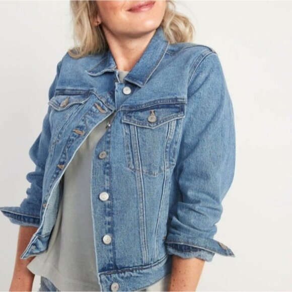 Old Navy Jackets & Blazers - Old Navy Stretch Retro 90s Country Western Classic Denim Jacket M